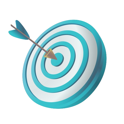 Dart hitting center of target 3D icon removebg preview