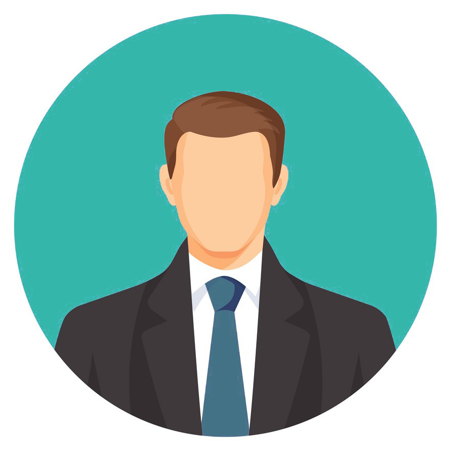 faceless businessman avatar man in suit with blue vector 13569277