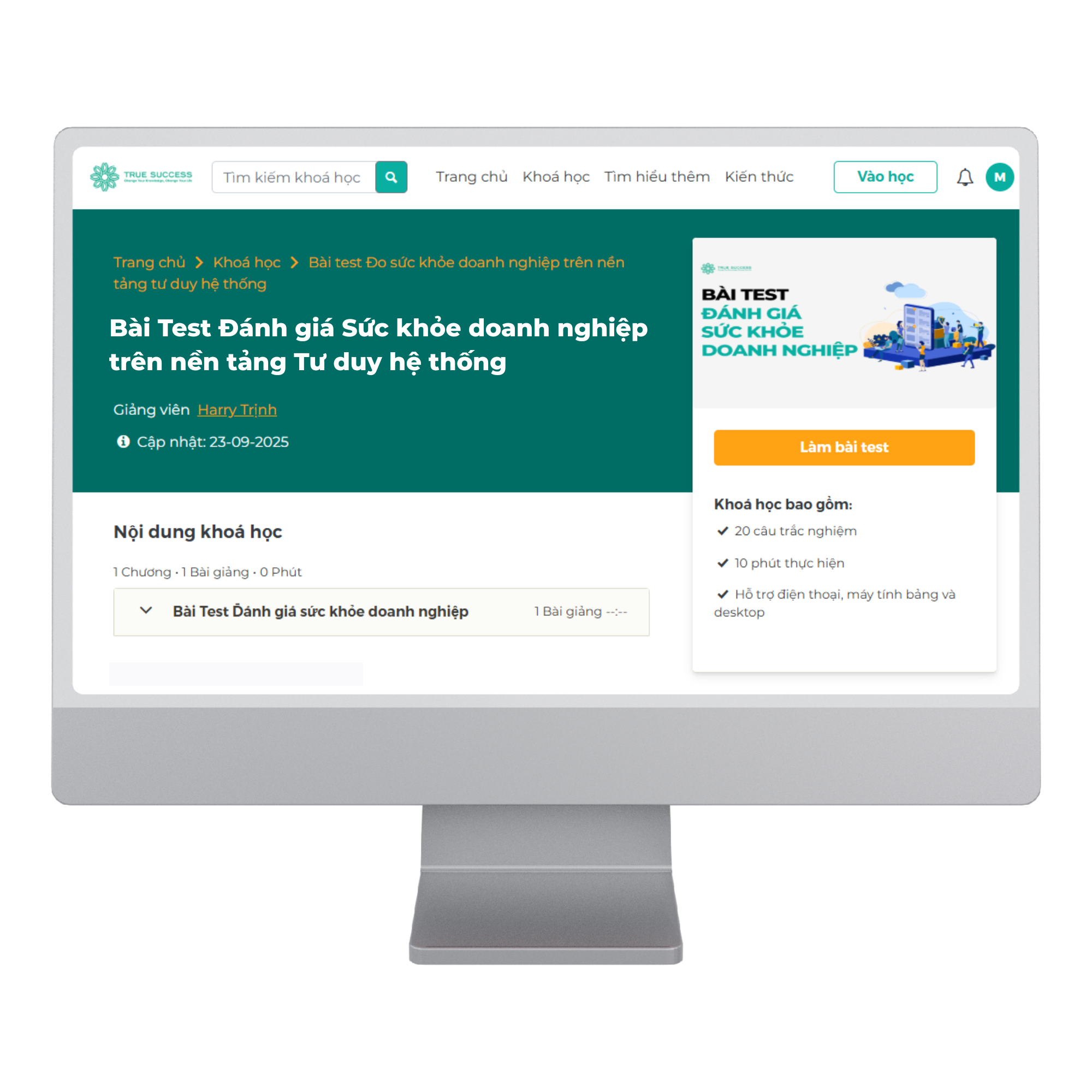 test suc khoe doanh nghiep